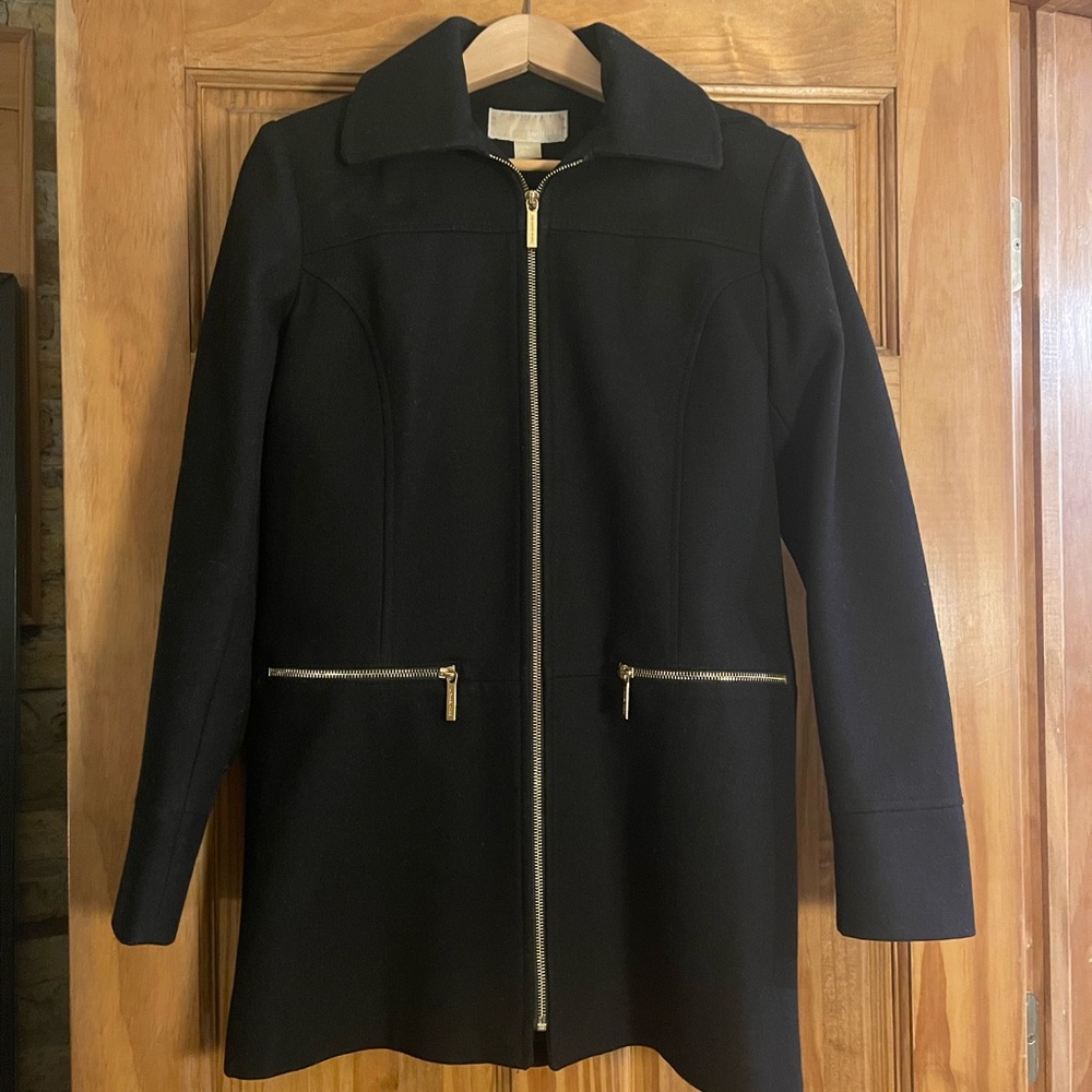 MICHAEL Michael Kors Full Zip Wool Blend Women’s Coat